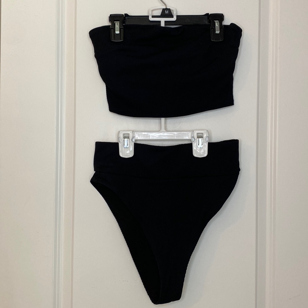 Ribbed black bikini from Aerie size Medium